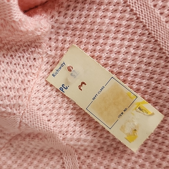 NEW! Vintage dB by David Brett Wide Neck 3/4 Sleeve Light Weight Knit Sweater - Picture 3 of 7